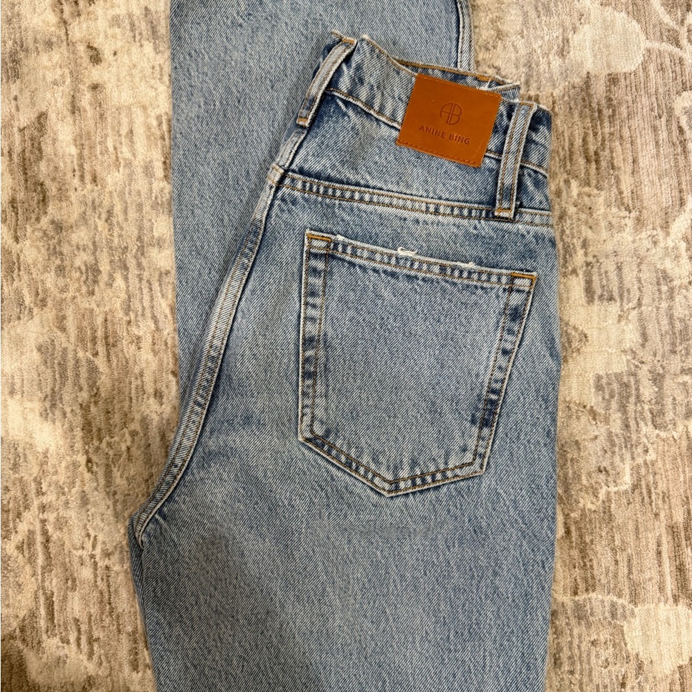 Anine Bing Light Blue Straight Jeans
